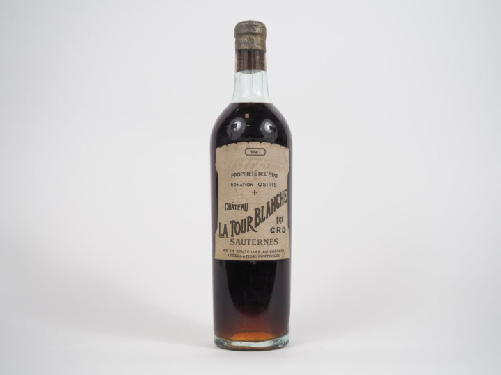 1 BOUTEILLE CHÂTEAU LA TOUR BLANCHE 1er CC SAUTERNES - 1947 - LB
