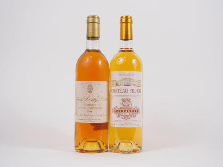 2 BOUTEILLES CC SAUTERNES : 1 CHÂTEAU DOISY DAËNE 1988 / 1 CHÂTEAU FIL