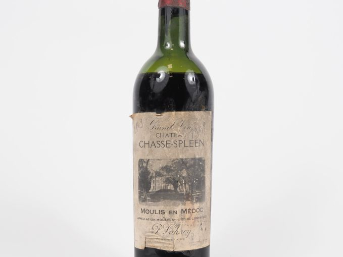 1 BOUTEILLE CHÂTEAU CHASSE SPLEEN MOULIS EN MÉDOC - 1949 - MILLÉSIME M