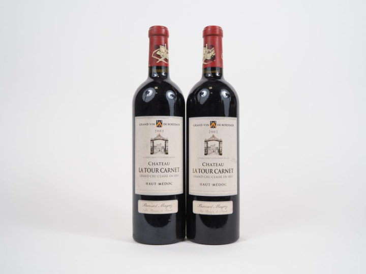 2 BOUTEILLES CHATEAU LATOUR CARNET GCC HAUT MÉDOC - 2002