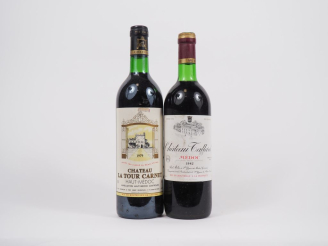 Vente aux enchères 2 BOUTEILLES : 1 CHÂTEAU LA TOUR CARNET GCC HAUT MÉDOC 1979 - BG/1 CHÂ