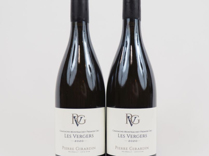 2 BOUTEILLES CHASSAGNE MONTRACHET 1er CRU "LES VERGERS" DOMAINE PIERRE