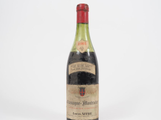 Vente aux enchères 1 BOUTEILLE CHASSAGNE MONTRACHET LOUIS AFFRE - 1961 - 7,5 CM - ETA