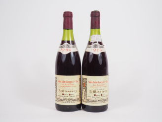 Vente aux enchères 2 BOUTEILLES NUITS SAINT GEORGES 1er CRU "LES VAUCRAINS" P. MISSEREY -