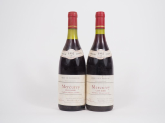 Vente aux enchères 2 BOUTEILLES MERCUREY "CLOS ROND" MOILLARD GRIVOL - 1992 - 1 à 3 CM