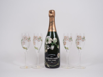 Vente aux enchères 1 BOUTEILLE CHAMPAGNE PERRIER JOUET "CUVÉE BELLE ÉPOQUE" - 1988 - COFF