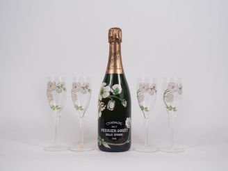 Vente aux enchères 1 BOUTEILLE CHAMPAGNE PERRIER JOUET "CUVÉE BELLE ÉPOQUE" - 1988 - COFF