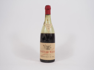 Vente aux enchères 1 BOUTEILLE CHATEAU RAYAS CHÂTEAUNEUF DU PAPE L. REYNAUD - 1967 - VIDA