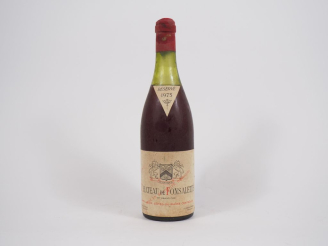 Vente aux enchères 1 BOUTEILLE CHÂTEAU DE FONSALETTE CÔTES DU RHÔNE - 1973 - 5 CM - COULE
