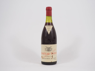 Vente aux enchères 1 BOUTEILLE CHÂTEAU RAYAS CHÂTEAUNEUF DU PAPE  - 1974 - 3 CM - LÉGER D
