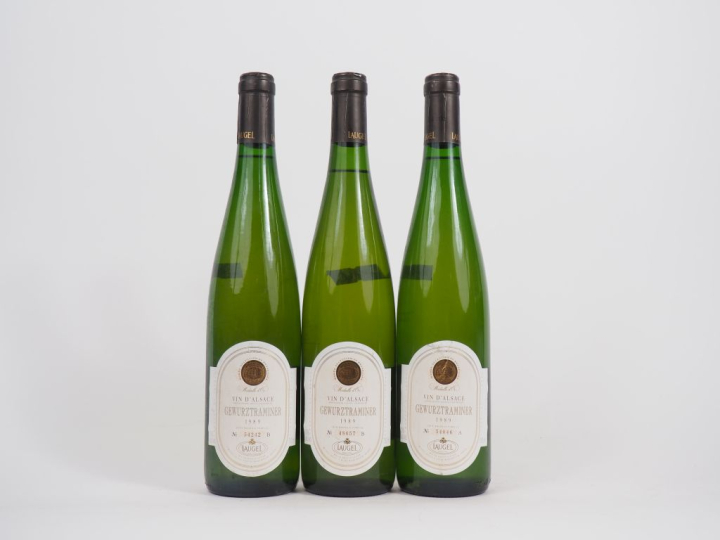 3 BOUTEILLES GEWURZTRAMINER LAUGEL - 1989