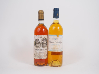 Vente aux enchères 2 BOUTEILLES MONBAZILLAC - ETA : 1 PAVILLON DE LA BRIE 1993 /1 CHÂTEAU