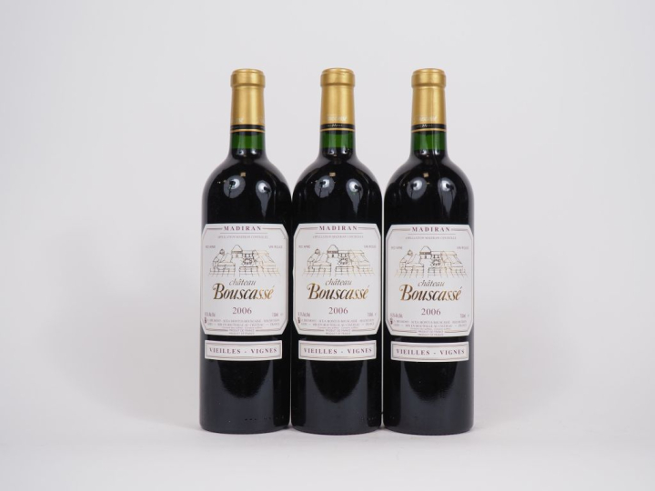 3 BOUTEILLES CHÂTEAU BOUSCASSÉ 'VIEILLES VIGNES' MADIRAN - 2006