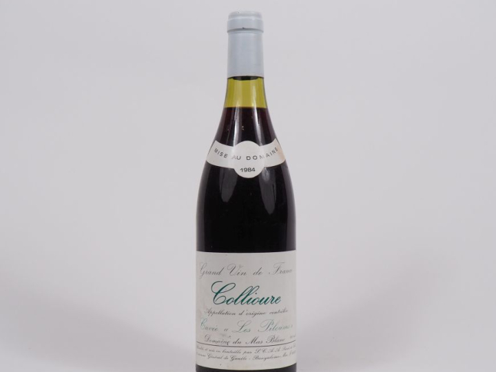 1 BOUTEILLE COLLIOURE "LES PIBOUMS" DOMAINE DU MAS BLANC - 1984