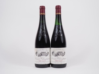 Vente aux enchères 2 BOUTEILLES DOMAINE DES ROCHES NEUVES "TERRES CHAUDES" SAUMUR CHAMPIG