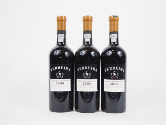 Vente aux enchères 3 BOUTEILLES PORTO FERREIRA "LATE BOTTLED VINTAGE PORTO" - 2008