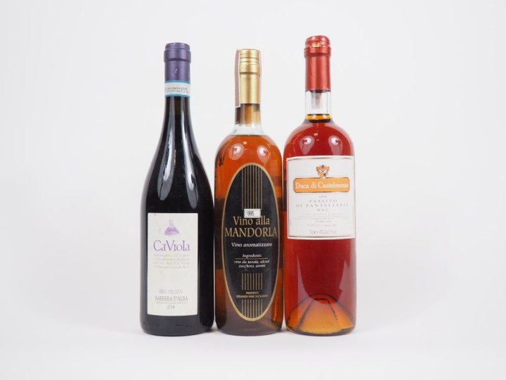 3 BOUTEILLES VINS ITALIENS : 1 CA VIOLA BRIC DU LUV BARBERA D'ALBA 201