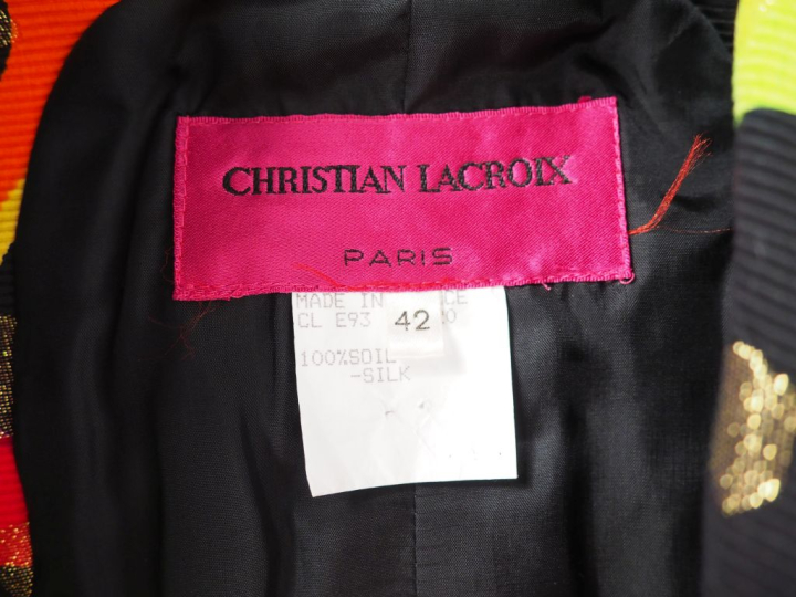 Christian LACROIX, Paris Veste sans manche en soie (100%) polychrome. 
