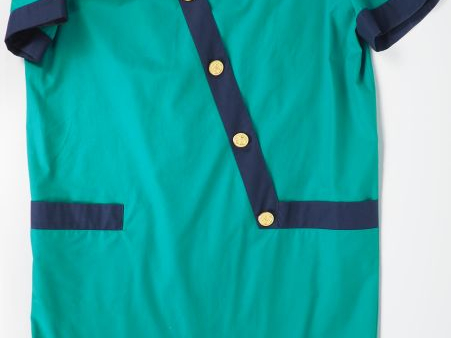 Guy LAROCHE, Sportswear Robe à manches courtes et épaulettes en coton 