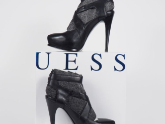 Vente aux enchères GUESS Paire d'escarpins à lanières, talon et plateforme. Col. Black Ta