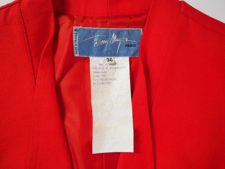 Thierry MUGLER Ensemble de tailleur, veste et jupe, en viscose (90%) e
