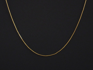 Vente aux enchères Chaine en or jaune 750, maille ronde. Long. 42,5 cm Poids. 3,59 g   