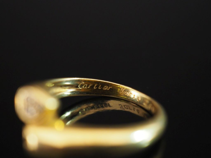 CARTIER, Paris Bague dite "Toi   Moi" en or jaune 750, à décor de deux