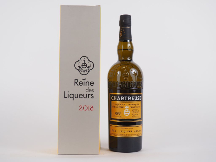 1 BOUTEILLE CHARTREUSE "LA REINE DES LIQUEURS" EXPORT ALLEMAGNE - 2018