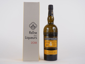 Vente aux enchères 1 BOUTEILLE CHARTREUSE "LA REINE DES LIQUEURS" EXPORT ALLEMAGNE - 2018
