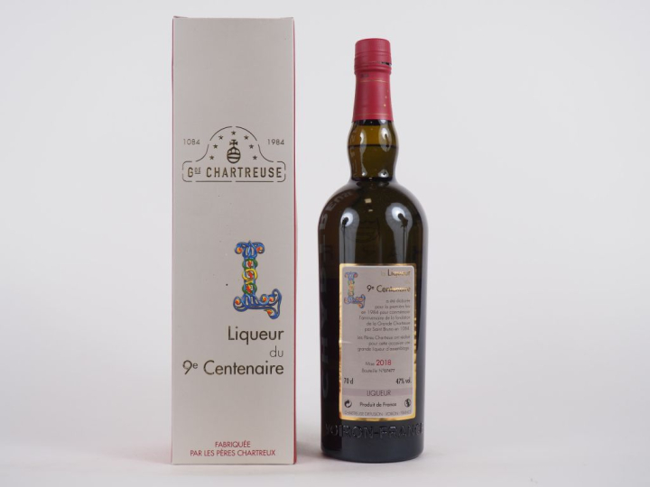 1 BOUTEILLE CHARTREUSE LIQUEUR 9EME CENTENAIRE - 2018 - N°7477 - PETIT