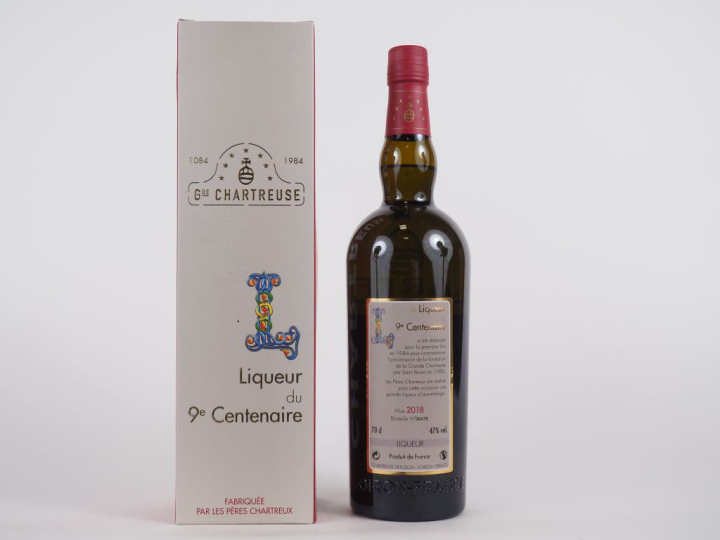1 BOUTEILLE CHARTREUSE LIQUEUR 9EME CENTENAIRE - 2018 - N°0478