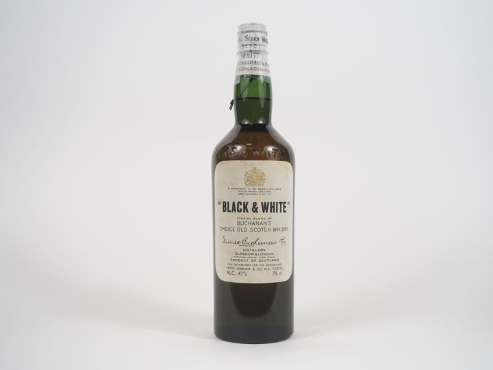 BLACK AND WHITE OLD SCOTCH WHISKY SPRING CAP 75 cl - 43 %