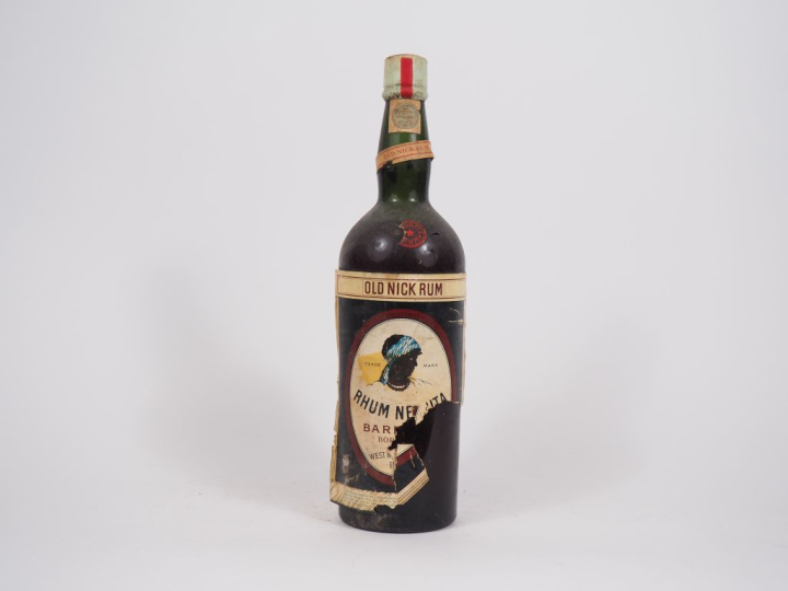 1 VIEILLE BOUTEILLE (1 L) RHUM OLD NICK NEGRITA BARDINET - ETA