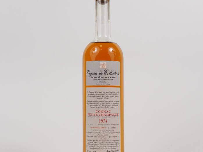 1 BOUTEILLE COGNAC PETITE CHAMPAGNE JEAN GROSPERRIN 44.4° - 1974