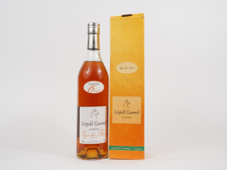 Vente aux enchères 1 BOUTEILLE COGNAC LEOPOLD GOURMEL "AGE DES FLEURS" 42° - COFFRET