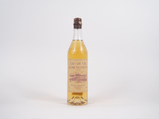 Vente aux enchères 1 BOUTEILLE EAU DE VIE DE PRUNE D'ENTE G. BERAUD - 1979 - CAPS ABIMÉE