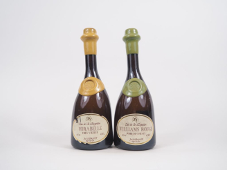 Vente aux enchères 2 BOUTEILLES (70 CL) EAU DE VIE J. NUSBAUMER : 1 MIRABELLE TRÈS VIEILL
