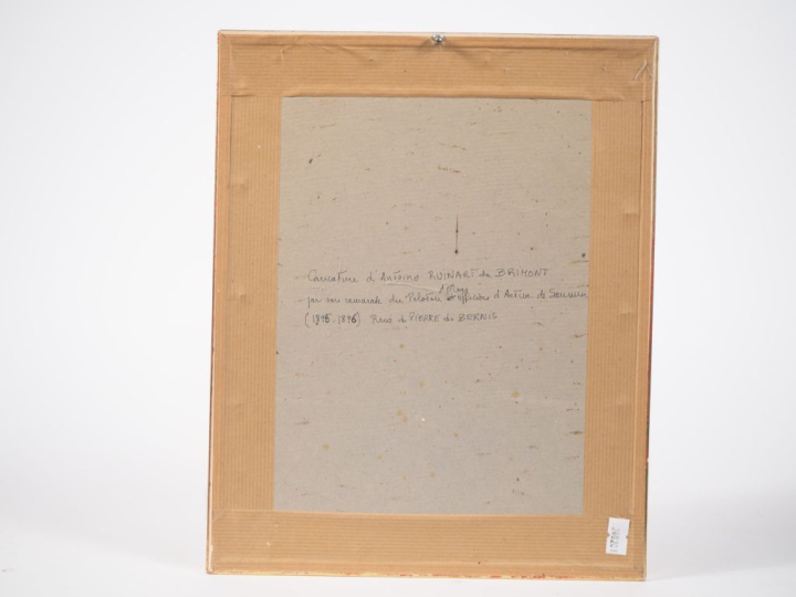 René de Pierre de Bernis. "caricature d'Antoine Ruinart de Brimont" De