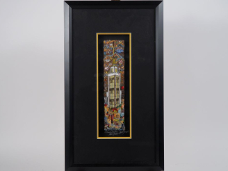 Vente aux enchères Charles FAZZINO. "Above New York" Sérigraphie en relief. Signée en bas