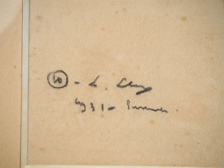 LEVY. "bord de fleuve" Aquarelle, signée en bas à gauche et datée 31 D