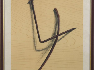 Vente aux enchères MAN RAY. "Le clou". Lithographie sur papier Japon. Signée en bas à dro