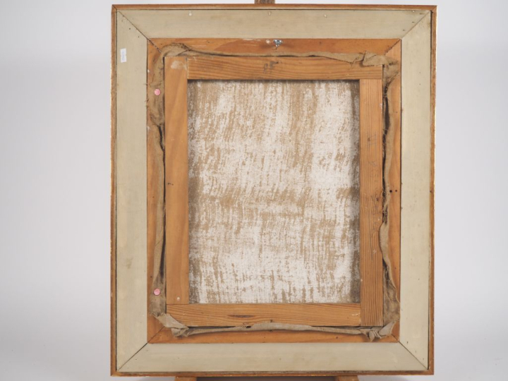 Marc SAINT SAENS.  "la ville la nuit" Huile sur toile, signée en bas à