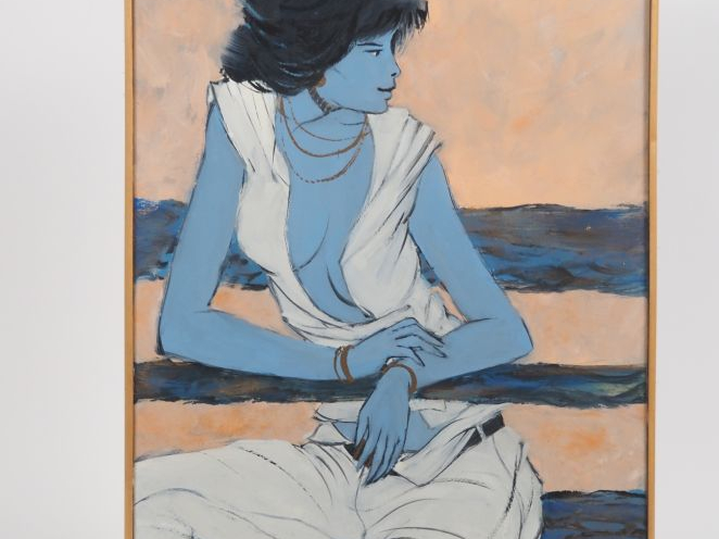 Daniel SCHINTONE.  "c'est le Printemps, voici venir l'été" Huile sur t