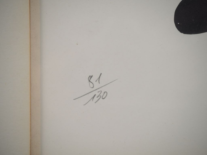 Daniel SCHINTONE. "Jeune femme" Lithographie dédicacée, contresignée e