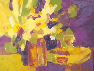 Vente aux enchères SEGURA.  "composition colorée" Huile sur toile, signée en bas à droite