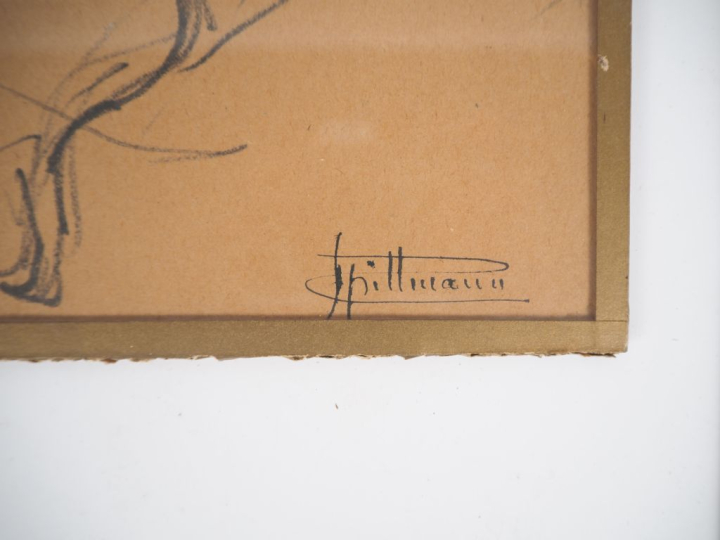 SPILLMANN.  "le bouldogue" 3 différents dessins, signés en bas à droit