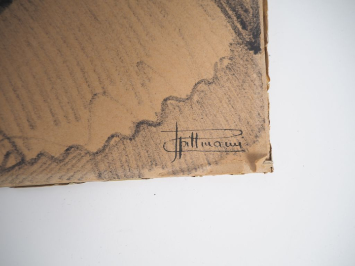 SPILLMANN.  "le bouldogue" 3 différents dessins, signés en bas à droit