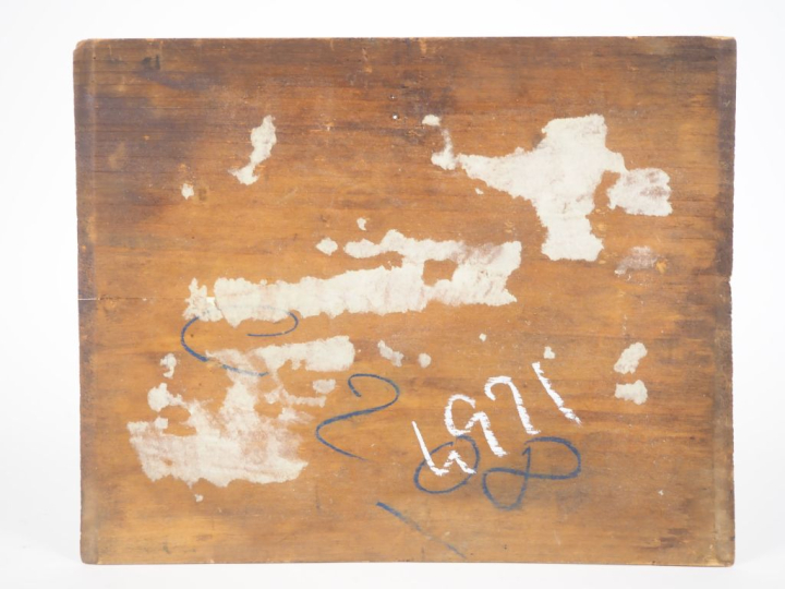 Ecole française XXème. "paysage fauve" Huile sur panneau  Dim. 32,5 x 