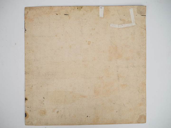 Ecole du Nord XVIIème. "Personnages sur un promontoire" Dessin au lavi