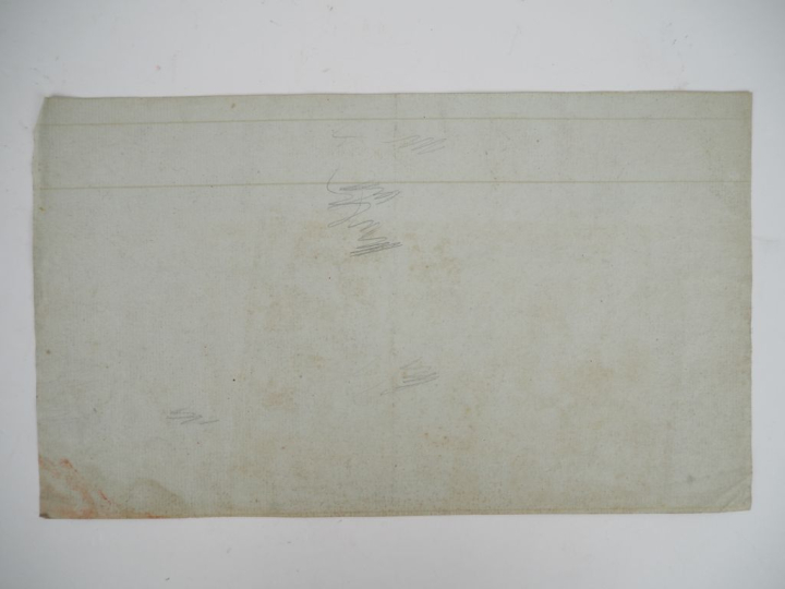 Ecole française XIXème. "Etude de personnages"  Deux dessins à la plum